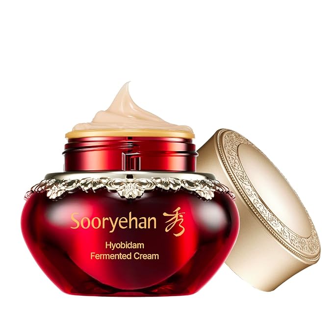 Sooryehan Hyobidam Fermented Cream (1.7fl oz) - Korean Facial Care. Face Moisturizer for Women. Wrinkle Cream for Women, Night Cream for Face with Wild Ginseng & Snow Fungus.