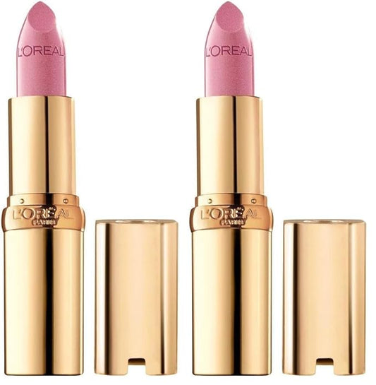 L'Oreal Paris Colour Riche Original Creamy, Hydrating Satin Lipstick with Argan Oil and Vitamin E, Tickled Pink, 1 Count (Pack of 2)