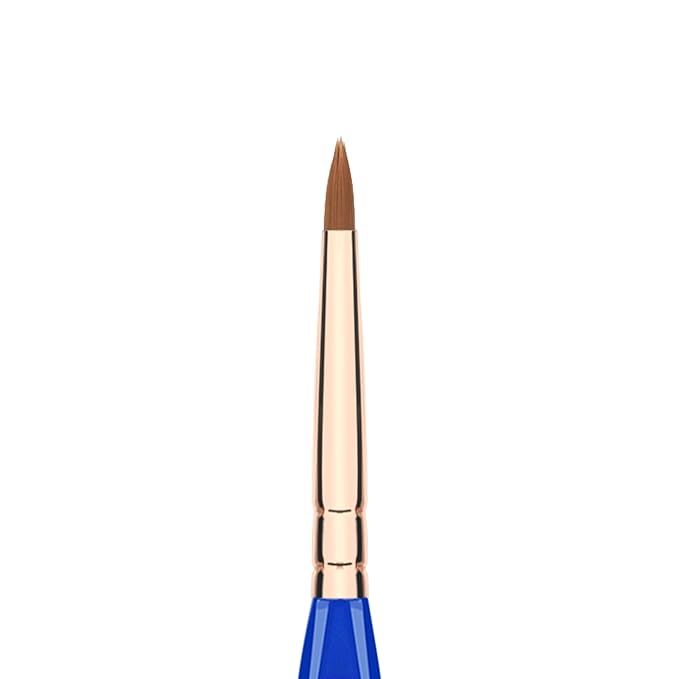 Bdellium Tools Professional Makeup Brush - Golden Triangle 710 Eye Liner - With All Vegan and Soft Synthetic Fibers, For Lining the Eyes (Blue, 1pc)