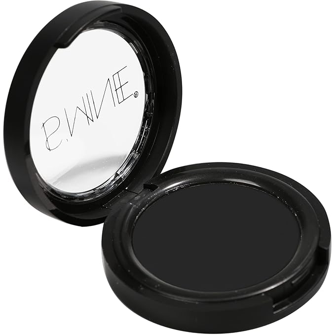 ISMINE Single Black Matte Eyeshadow Powder Palette High Pigment, Longwear, Intense Color Best Black Eyeshadow