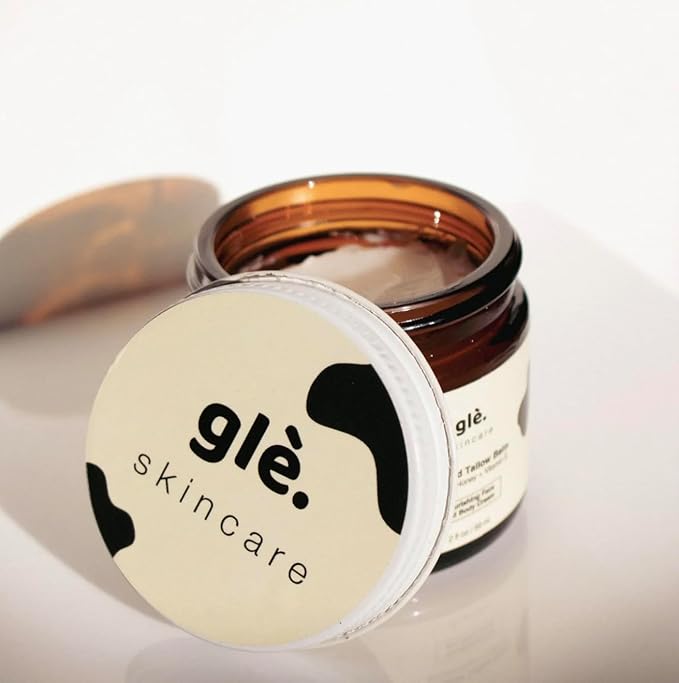 Gle Skincare Beef Tallow Face & Body Moisturizer with Manuka Honey – 100% Natural Hydrating Cream for Dry, Sensitive & Mature Skin – Grass-Fed Tallow Balm for Deep Nourishment & Skin Repair