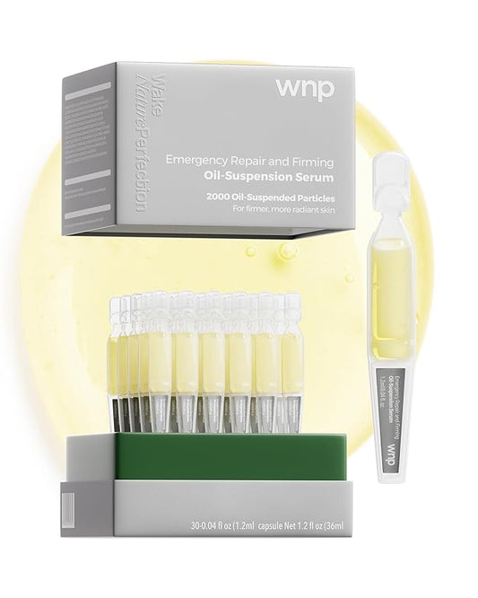 WNP collagen &4D hyaluronic acid Serum Anti Aging,Oil-Suspension Serum|Barrier repair Firming Emergency Repair|WaterOilBalance| Single-Use Vials Skincare for Sensitiveskin(1.2ml/0.04 fl.oz.)*30