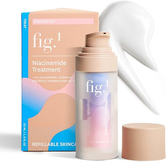 Fig.1 Niacinamide Serum for face | Skincare for Sensitive Skin – 4% Niacinamide, Glowing & Hydrating Serum for Face, Anti-Aging, Moisturizing, and Soothing Treatment – 30ml