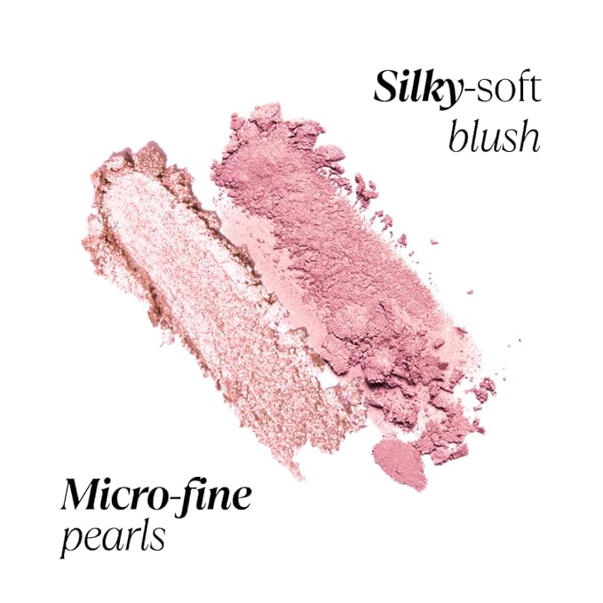 Mini Blush + Brighten Highlighter Duo, Lightweight Blendable Shimmer Blush, High Pigmented Makeup Powder Palettes, Cruelty Free - Call My Agent!