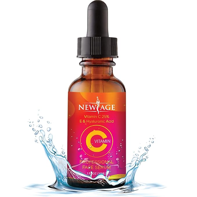 New Age Skin Care Beauty Box (Set of 3) Gift Set Vitamin C And Hyaluronic Kit Eye Serum Neo Hydrate Gold Face and Neck Serum Advanced Anti-Wrinkle Cream Anti Aging Retinol Moisturizer