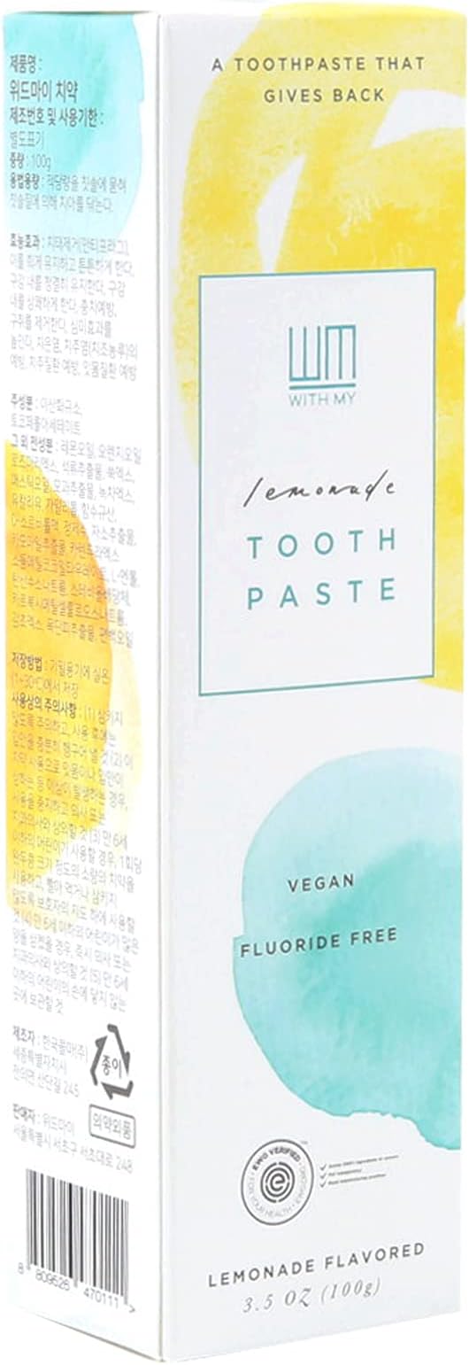 Lemonade Toothpaste 3.5oz-Dentist Developed, EWG Verified, Cruelty-Free & Vegan, PETA and Vegan Society Registered, give Back