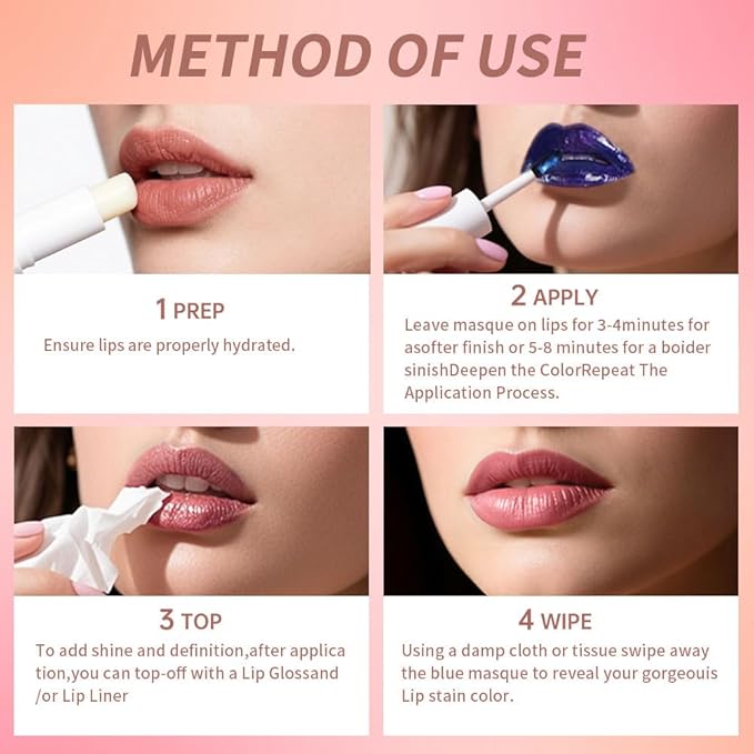Lip Liner - Peel Off Lip Stain | Long Lasting Matte Lip Tattoo | Transfer Proof, Hydrating Formula with Hyaluronic Acid & Vitamin E | Vegan & Cruelty-Free | for All Skin Types(2#Brown)