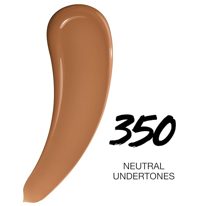 Maybelline Super Stay Lumi-Matte Foundation, Lightweight and Buildable Full Coverage Foundation Makeup For Up To 30HR Wear, 350, 1 Count