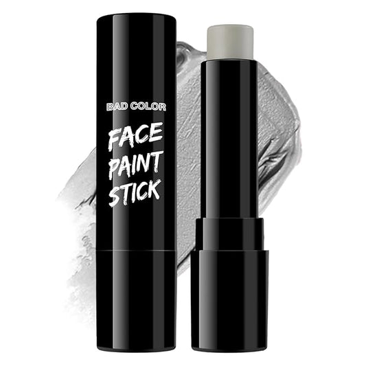 BADCOLOR Grey Face Body Paint Stick, Cream Gray Eye Black Full Body Paint Sticks, Professional Face Paint for Halloween SFX Makeup Cosplay Joker Zombie Vampire Costume Parties