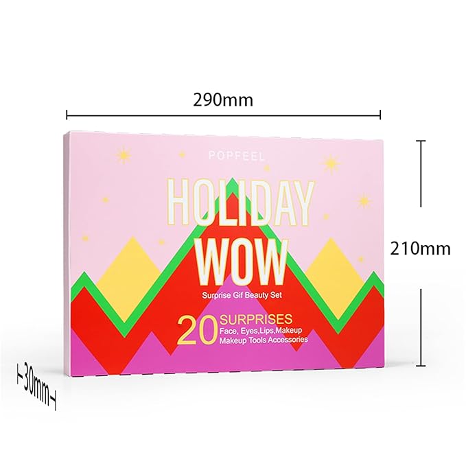 Makeup Advent Calendar 2025, 24 Days Christmas Gifts for Teenage Girls Women All in One Makeup Kit Surprise Gift Christmas Countdown Calendar Gifts with Eyeshadow Palette Lipstick Foundation Eyebrow