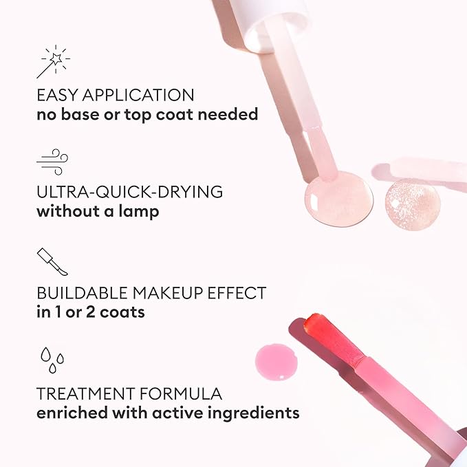 Manucurist Active Icons Trio Christmas Gift Set - Active Glow Blueberry, Active Shine, Active Plump Nail Polishes - Nail Strengthener - Brightening Treatment Polish & Care - Gifts for Women