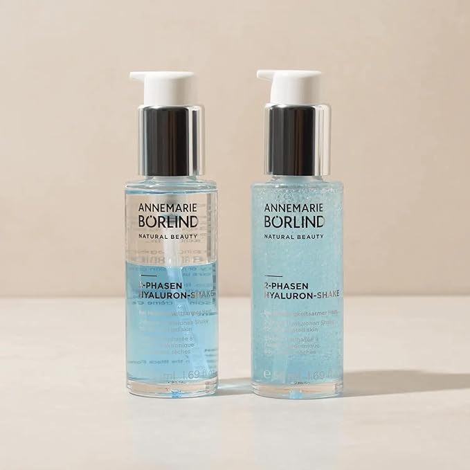 ANNEMARIE BÖRLIND - 2 Phase Hyaluronan Shake - Hyaluronic Acid + Aloe Vera + Black Forest Rose Stem Cells For Intense Hydration - Moisturizing, Plumping, Nourishing - 1.69 Fl. Oz.