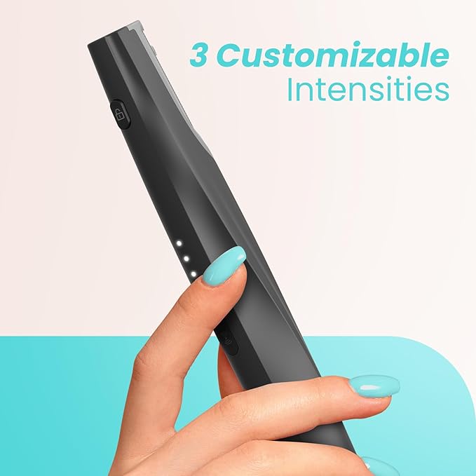 Sonic Dermaplaning Tool for Face - Rechargeable Dermaplane Razor with 6 Refill Dermablades, Facial Hair & Peach Fuzz Remover for Women (Black)