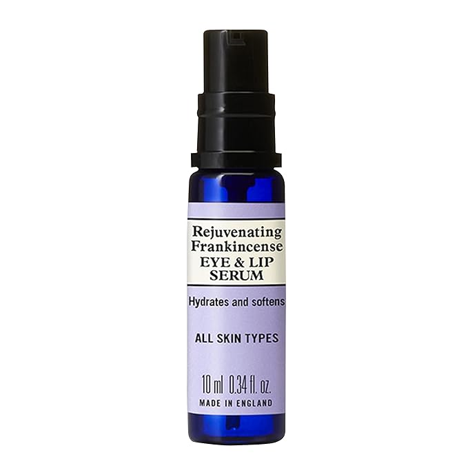 Neal's Yard Frankincense Eye & Lip Serum with Hyaluronic Acid, Aloe Vera & Rosehip Oil, Light & Easily Absorbed, Vegan Approved, Cruelty-Free,10mL