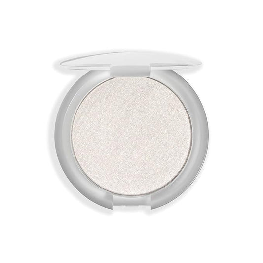 OFIR Pivot Powder | Multi-Use Glow Hydrating Highlight Blush Face Powder | Vegan Formula, Lightweight Buildable Texture | Crease-Free Compact Blush Highlighter | Silver Ice - Pearly White | 0.24 OZ