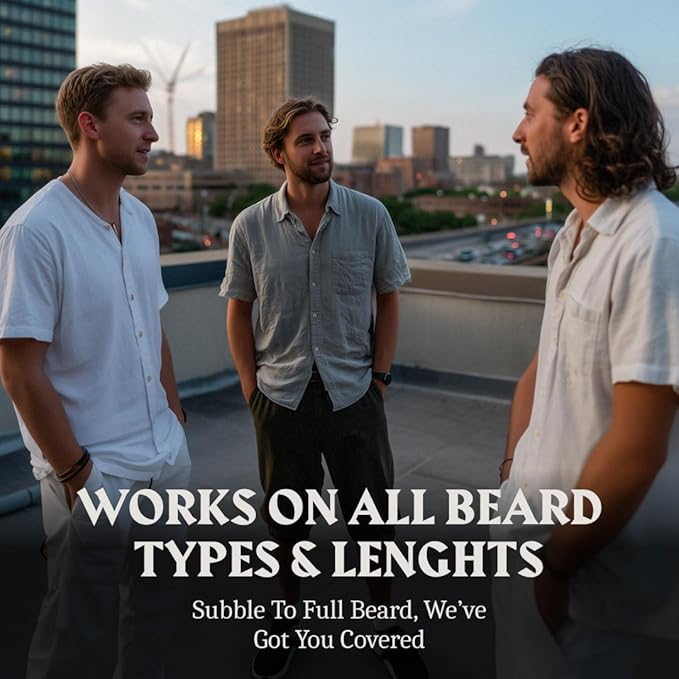 Striking Viking Beard Oil for Men - Naturally Derived Conditioner with Almond, Tea Tree, Argan & Jojoba Oil for Beard Growth, Softening & Moisturizing (2 Fl Oz (Pack of 1), Blue Ocean)