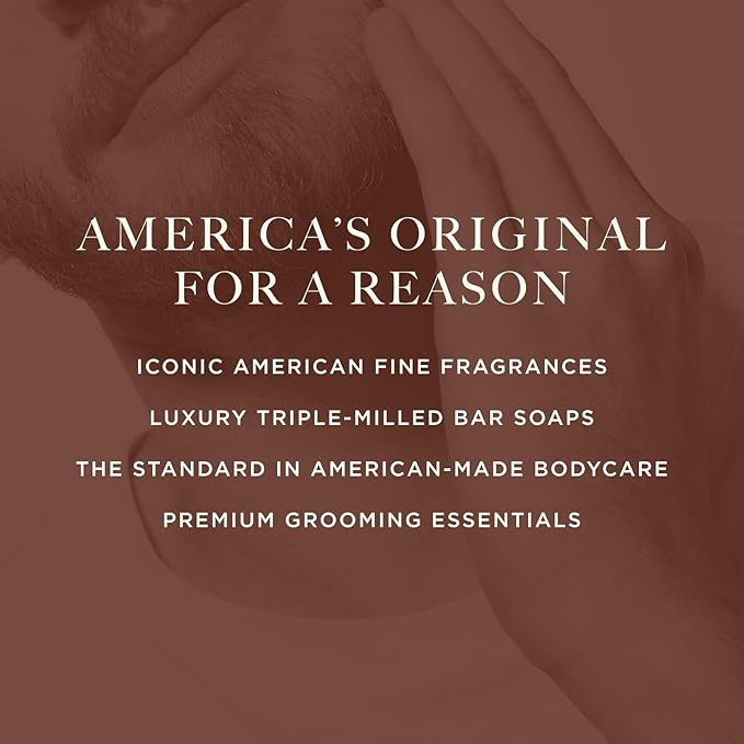 Caswell-Massey Men’s Bar Soap Gift Set – Jockey Club Scent – Triple-Milled Moisturizing Body Soap Bars for All Skin Types, Plant-Based Formula with Essential Oils, Made in USA, 3 x 5.8 oz