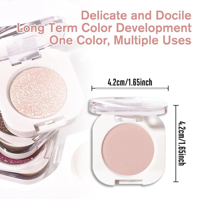 Single Matte Eye Shadow Palette Makeup, Nude Pink Matte Eyeshadow for Women, Monochrome Eye Shadow Makeup, Pigmented Waterproof Sombras Para Ojos, Vegan, Talc, Paraben & Cruelty Free, 19