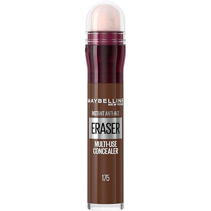 Maybelline Instant Age Rewind Instant Eraser Multi-Use Concealer, Crease-Resistant Coverage, Up to 12HR Moisturizing Wear, 175, 1 Count