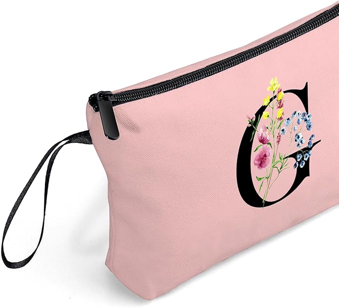 SEAMOON Maid of Honor Friendship Birthday Gifts for Women Her Aunt Sister Bridesmaid Coworkers Bride Personalized Makeup Cosmetic bag with Mirror Mothers Day Christmas Graduation G