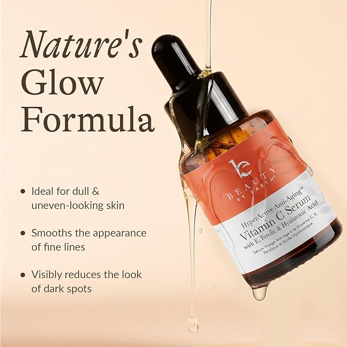 Vitamin C Face Serum - USA Made with Natural & Organic Ingredients, Skin Brightening Vitamin C Serum for Face for Women, Discoloration Correcting & Anti Aging Facial Formula with Antioxidants