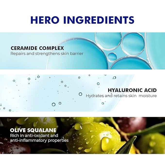 Conscious Chemist® Hydro+ Gentle Face Wash for Dry Skin | 100ml | Hydrating Facial Cleanser with Hyaluronic Acid, Ceramides & Ginseng | For Smooths & Softens Skin, Non Comedogenic | Men & Women