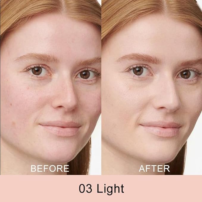 Kaely Pot Concealer Full Coverage, Under Eye Brightener Color Correcting Concealer for Dark Circles, Waterproof Foundation Face Makeup, Eye Ring Corrector de ojeras, 03 Light