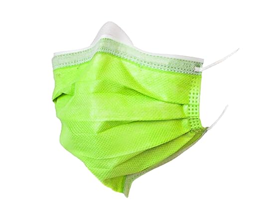 BeeSure Vibe Face Masks, Dazzling Green (Pack of 400)