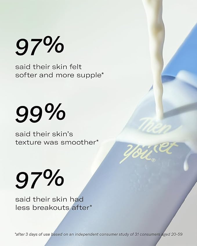 Then I Met You Birch Milk Refining Toner, Exfoliating & Hydrating Face Toner with Birch Juice, AHAs & PHAs, Vegan & Clean Skincare, 3.38 oz