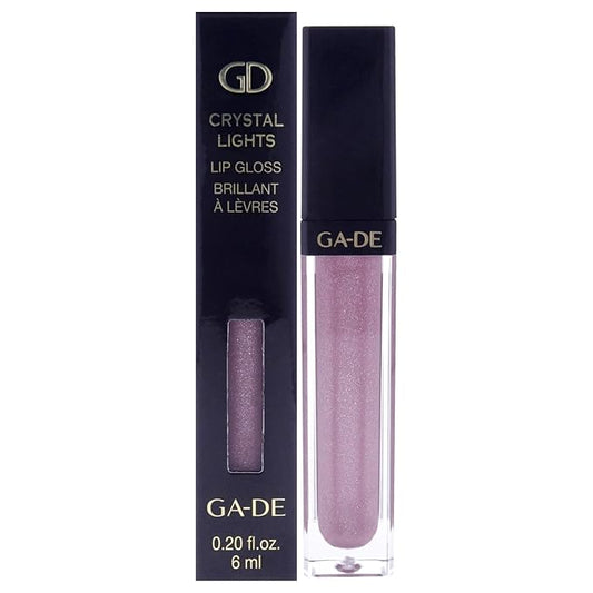 GA-DE Crystal Lights Lip Gloss, 514 - Enriched with Light-Reflecting Crystal Pearls - Smooth Silky, Rich Color - Moisturizes and Adds Shine - 0.2 oz