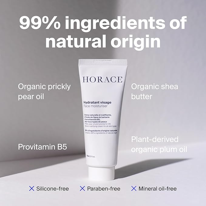 HORACE Gift Set with Purifying Face Cleanser, Gentle Face Scrub, and Mattifying Face Moisturizer - Skincare Set for Cleansing and Hydrating