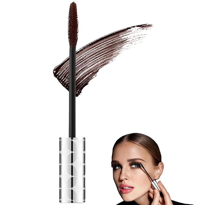 Mascara for Older Women 60 Plus, 2025 New Mascara Volume and Length for Mature Women with Thinning Lashes, Waterproof Long Lasting for Eyelash Makeup (Brown)