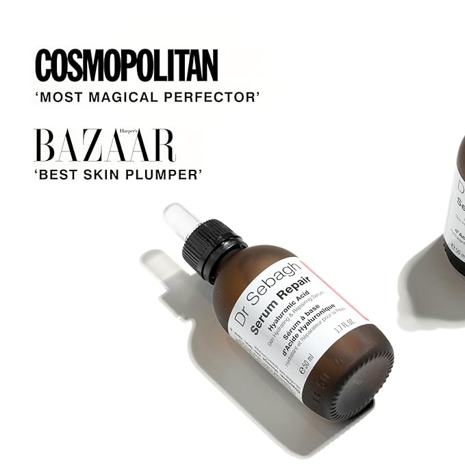 Dr Sebagh Serum Repair (1.7 fl oz) | Award-Winning Hyaluronic Acid Facial Hydrator | Anti Aging & Wrinkle | Skin Moisturizing & Repairing Formula | Collagen Boosting Youthful Glow For Women & Men