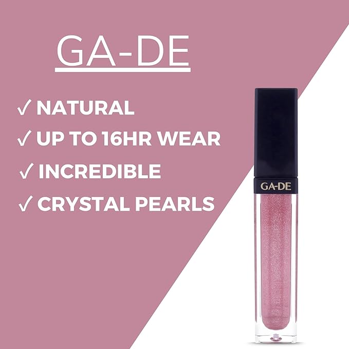 GA-DE Crystal Lights Lip Gloss, 512 - Enriched with Light-Reflecting Crystal Pearls - Smooth Silky, Rich Color - Moisturizes and Adds Shine - 0.2 oz