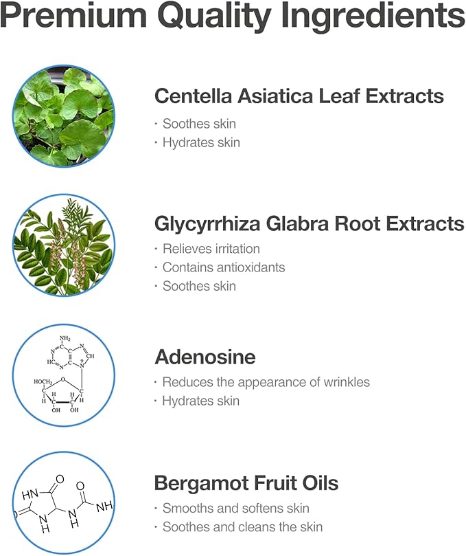 Toning Gel – Premium Hydrating Gel Toner with Centella & Licorice Root Extracts, Adenosine Anti-Wrinkle, Soothing Care for Dry & Sensitive Post-Treatment Skin. 1.69 fl.oz (50ml)