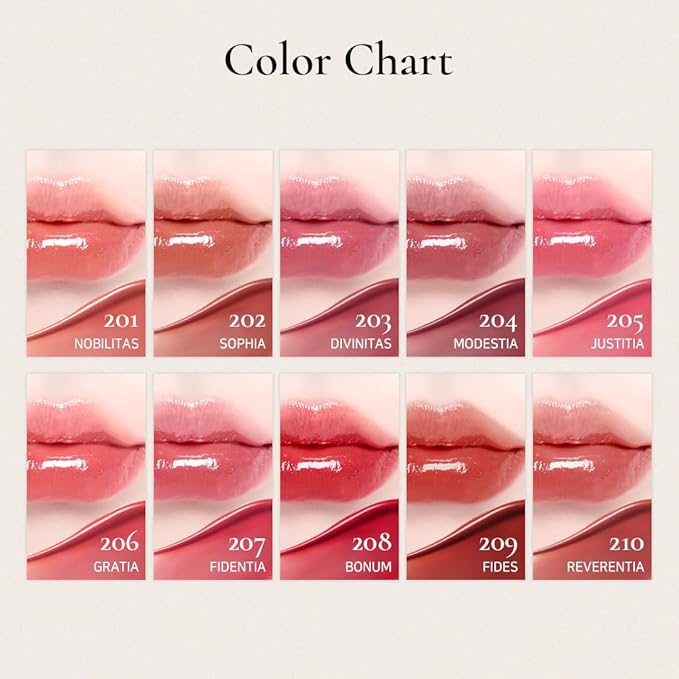DINTO Blur-Glowy Lip Tint - Glossy Finish, Hydrating, Long Lasting, Lightweight Texture, Non-Sticky, Vegan & Cruelty-Free, K beauty (219 Ave Maria, 0.11 fl.oz)