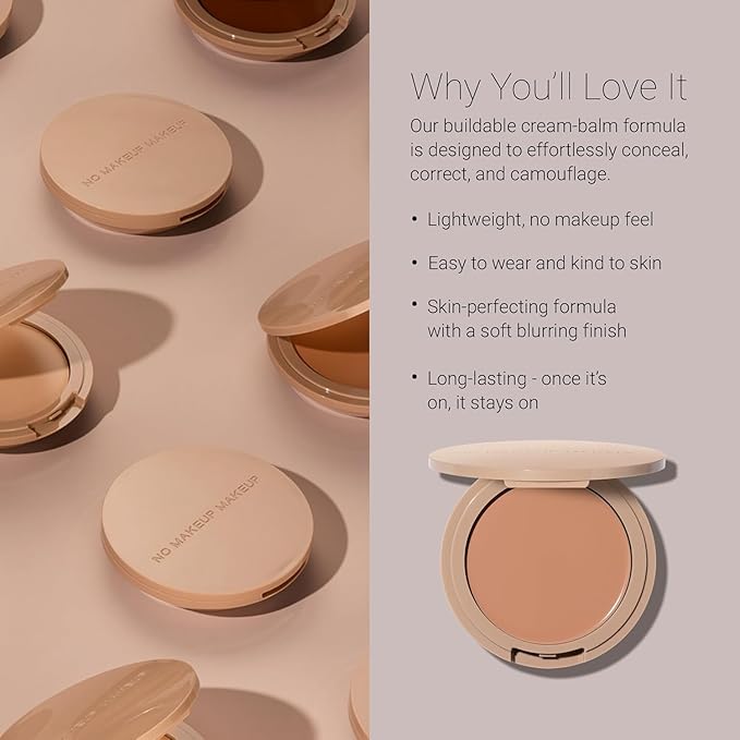 Long-Lasting Lightweight Foundation & Brush Duo | Cruelty-Free, Fragrance-Free, Buildable, Transfer-Proof Makeup (Mocha)
