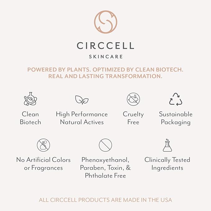 CIRCCELL Geothermal Clay Cleanser – Hydrating Facial Cleanser - Arctic Clay and Essential Oils Deep Clean & Detox Skin – Hydrating Clay Face Wash or Mask for All Skin Types