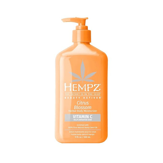 Hempz Body Lotion - Citrus Blossom Limited Edition Daily Moisturizing Cream with Vitamin C, Shea Butter, Aloe, Orange Extract, Hemp Seed Oil Body Moisturizer -17 Fl Oz
