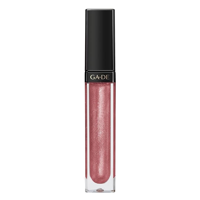 GA-DE Crystal Lights Lip Gloss, 520 - Enriched with Light-Reflecting Crystal Pearls - Smooth Silky, Rich Color - Moisturizes and Adds Shine - 0.2 oz