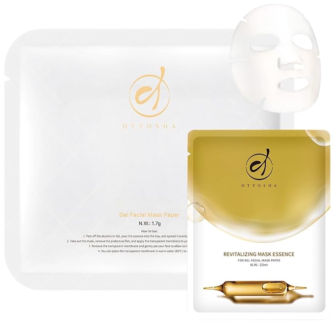 Bioactive Collagen Revitalizing Facial Mask for Women & Men Skin Care SPA,1+1 Packs Separated Essence and Powder Membrane, Moisturizing,Soothing,Repair,Firming, Anti-Aging (1 pair)