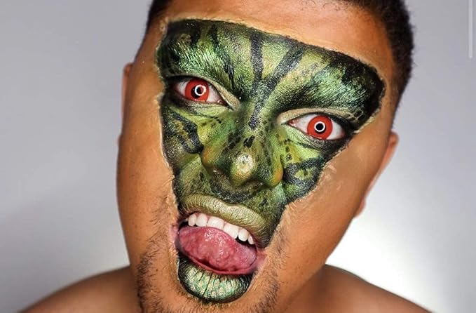 Stencil1FX - Snakeskin Eye Makeup Stencil for Costumes, Dress Up, Halloween, Cosplay, Arts, Face Painting