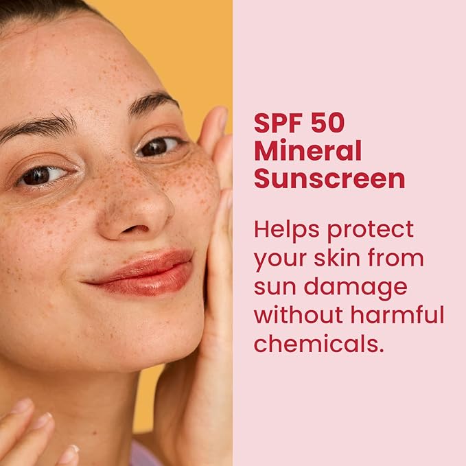 Protect Tinted Moisturizer & Mineral Sunscreen SPF 50, Anti-Aging, Lightweight Makeup With Broad Spectrum UV Protection + Hyaluronic Acid, Dermatologist-Tested, All Skin Types, 1.8 oz
