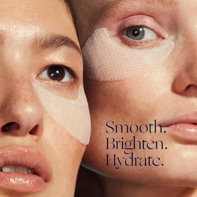 Active NAD+ Collagen Eye Mask - 5% Pharma-Grade NAD+ Advanced Liposomal Formulation - Smoothing & Depuffing Patches - Peptide-Enhanced Undereye Treatment (0.44 fl oz)