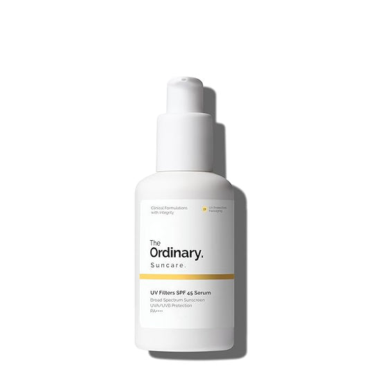 The Ordinary UV Filters SPF 45 Serum Sunscreen for Face, Lightweight Hydrating Broad-Spectrum Sunscreen, UVA/UVB Protection, Non-Comedogenic, No White Cast, 2 Fl Oz