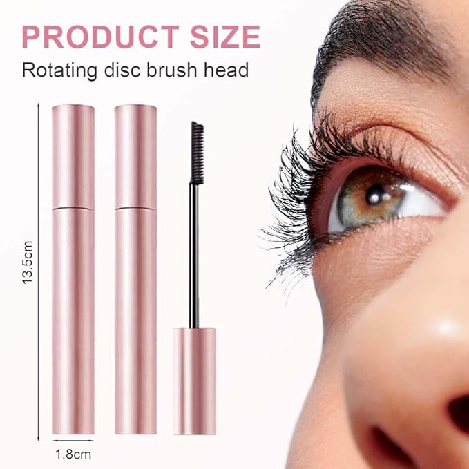 Tubing Mascara 2025 New Curling Mascara Black & Brown for Lash Makeup, Waterproof and Sweatproof Long Lasting Non-Smudged Magic Mascaras (Brown/1pcs)