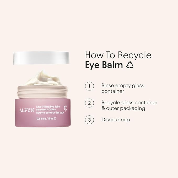 Alpyn Line-Filling Eye Balm with Bakuchiol & Caffeine, Reduce the Look of Fine Lines & Wrinkles, Minimize the Appearance of Puffiness & Target Dark Circles, 0.5 oz / 14 ml