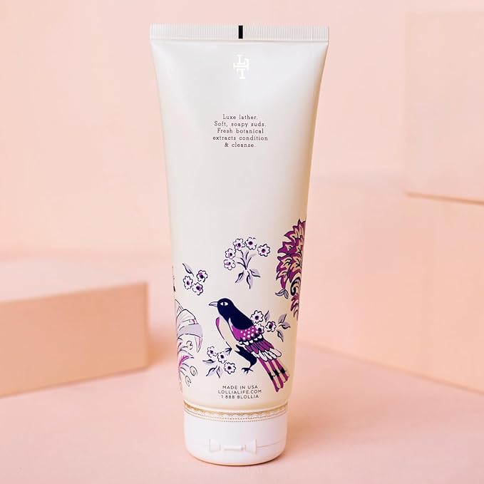 LOLLIA Imagine Shower Gel, 8 fl. oz. – Flowering Willow & Lotus – Scented Shower Gel Body Wash, Shea Butter Body Wash, Bath Wash for Women