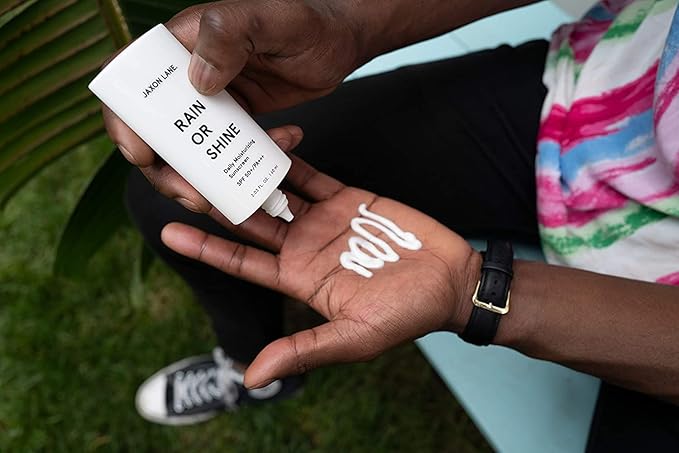 RAIN OR SHINE Anti Aging Face Sunscreen SPF 50 for Clear Skin w/Green Tea, Hyaluronic Acid, Vitamin E Oil, Ginseng Extract, Licorice Root, SPF Moisturizer for Face & Body Cream 2.03 Oz, Unscented, 2Pk