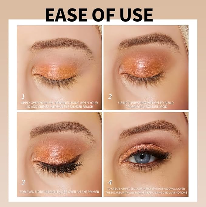 10 Colors Nude Brown Eyeshadow Palette – High Pigment Matte & Shimmer Eyeshadow Palette for Mature Women, Neutral Long-Lasting Waterproof Eye Makeup, Blendable & Cruelty-Free Silky Texture 02#